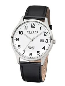 【送料無料】腕時計　アナログレザーregent herrenuhr f1241 analog leder schwarz