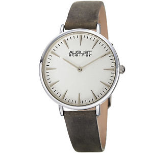 【送料無料】腕時計　シュタイナーハンドクォーツストラップウォッチwomens august steiner as8187gy two hand quartz genuine leather strap watch