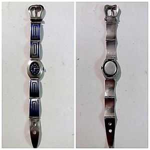 【送料無料】腕時計　カサアルジェントマニュアルraro orologio testudo bracciale e cassa argento 800 carica manuale funzionznte