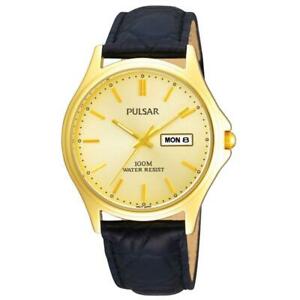 【送料無料】腕時計　パルサーメンズウォッチpulsar mens day date watch pxf296x1