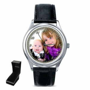 【送料無料】腕時計　パーソナライズカスタムレディースフォトpersonalised custom ladies gents wrist watch your photo gift birthday