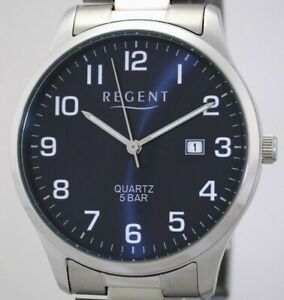 【送料無料】腕時計　リージェントステンレススチールメンズバーregent edelstahl herrenuhr mit datum 5 bar wr neu
