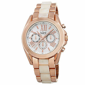 【送料無料】腕時計　バールスイスクォーツマルチファンクションローズトーンブレスレット womens burgi bur094rg swiss quartz multifunction rosetone bracelet watch