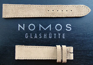 【送料無料】腕時計　グラスヒュッテレザーストラップベージュドイツハンドメイドnomos glashtte leather strap beige 1716 mm handmade in germany unworn