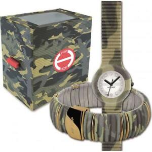 【送料無料】腕時計　ヒップホップカムフラージュボックスセットcofanetto orologio bracciale hip hop camouflage hk0036 small 32mm box set
