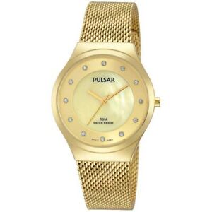 【送料無料】腕時計　パルサーレディース×pulsar ladies gold plated watch ph8130x1pnp