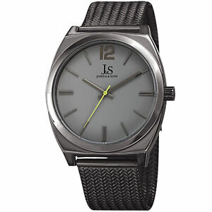 【送料無料】腕時計　メンズジョシュアクォーツムーブメントスチールメッシュブレスレットmens joshua amp; sons jx124gnlm quartz movement steel mesh bracelet watch