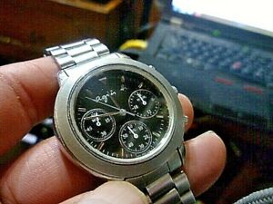 【貨物輸送無料】ウオッチ レディースビッグクロノグラフladies big 37粍 agnes b chronograph  v6546100  6 wrist