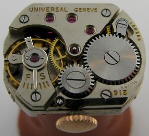 【送料無料】腕時計　ユニバーサルレディムーブメント…universal lady 216 watch movement 17 jewels for part