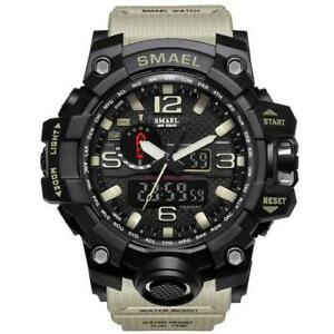【送料無料】腕時計　ウォッチｍmen military watch 50m waterproof wristwatch led