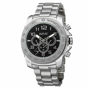 【送料無料】腕時計　シュタイナータイムゾーンスチールブレスレットmens august steiner as8095ssb quartz two time zone date steel bracelet watch