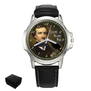 【送料無料】腕時計 アメリカエドガーアランポーメンズedgar allan poe american writer mens wrist watch gift engraving|詳細画像