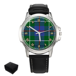 【送料無料】腕時計　ダンカンスコットランドタータンチェックメンズduncan scottish clan tartan gents mens wrist watch gift engraving
