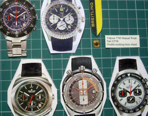 【送料無料】腕時計　＃ダブルワイドホイールハング2558 double toothing hour wheel for valjoux 7740 breitling heuer chronographs
