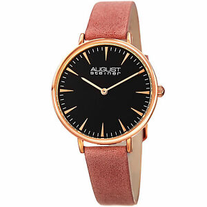 【送料無料】腕時計　シュタイナーハンドクォーツストラップウォッチwomens august steiner as8187pk two hand quartz genuine leather strap watch