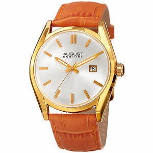 【送料無料】腕時計　シュタイナークォーツムーブメントストラップウォッチwomens august steiner as8221or quartz movement date genuine leather strap watch