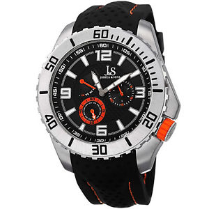 【送料無料】腕時計　＃ジョシュアシリコンウォッチ men039;s joshua amp; sons js53or quartz easytoread multifunction silicone watch