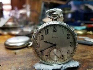 【送料無料】腕時計　サイズホワイトゴールドプレートbeautiful 12 size elgin white gold plate