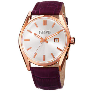 【送料無料】腕時計　シュタイナークォーツムーブメントストラップウォッチwomens august steiner as8221pu quartz movement date genuine leather strap watch