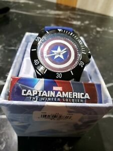 【送料無料】腕時計　アメリカワーキングcaptin america marvel accutime watch working great