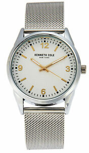 【送料無料】腕時計　ケネスニューヨークメンズアナログラウンドスチールメッシュウォッチブレスレットkenneth cole york 10030781 mens analog round watch steel mesh bracelet