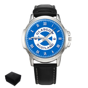 【送料無料】腕時計　グラスゴースコットランドメンズglasgow city scotland gents mens wrist watch gift engraving