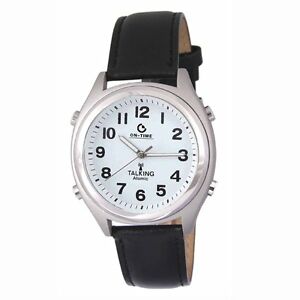 【送料無料】腕時計　アトミックアラームatomic talking wrist watch walarm,speaks time, day,date amp; year free ship 17,266円