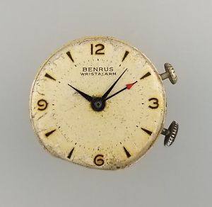 【送料無料】腕時計　ビンテージメンズアラームマニュアルvintage benrus wrist alarm mens manual wind wrist watch movement ds 15 as 1475