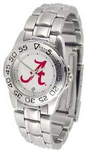 【送料無料】腕時計　アラバマクリムゾンレディーススポーツスチールウォッチalabama crimson tideladies sport steel watch