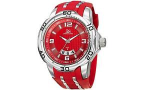 【送料無料】腕時計　メンズジョシュアスポーツウォッチmens joshua amp; sons multifunction sport watch red