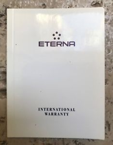 【送料無料】腕時計　eterna international guarantee warranty certificate blank