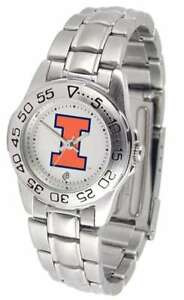 【送料無料】腕時計　イリノイレディーススポーツスチールウォッチillinois fighting illiniladies sport steel watch 17,745円