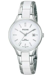 【送料無料】腕時計　パルサーレディースホワイトセラミックアンプステンレススチール×pulsar ladies white ceramic amp; stainless steel watch ph7267x1pnp