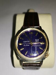 【送料無料】腕時計　ビンテージウォッチvintage omnta de luxe waterprotected antimagnetic watch p000548_19
