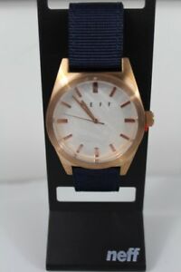 【送料無料】腕時計　ネフローズゴールドネイビーウォッチ neff nightly wrist watch navy rose gold