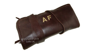 【送料無料】腕時計　レザーウォッチロールポーチトラベルケースleather watch roll time travellers 2 pouch travel case monogrammed gifts uk