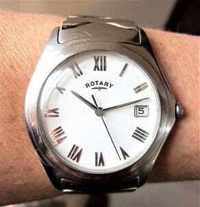 【送料無料】腕時計　ブレスレットロータリークォーツgents working ss rotary quartz date bracelet watch gb0223010 working for