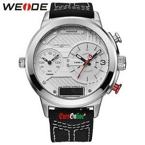【送料無料】腕時計　ダデジタルorologio da polso uomo weide wh6405 triplo orario analogico amp; digitale luce led｜hokushin