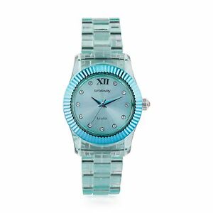 【送料無料】腕時計　カラーミニbrosway orologio donna tcolor mini celeste trasparente quadrante con cristalli｜hokushin