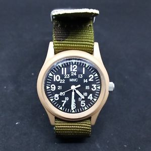 【送料無料】腕時計　ストラップmwc militruhr desert, 35mm, fabrikneu, ungetragen, 2 straps