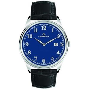 【送料無料】腕時計　ネロブルクラシコサブメートルorologio uomo lorenz imperio 027180cc pelle nero blu classico sub 50mt｜hokushin