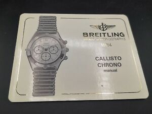 【送料無料】腕時計　ワイドクロノマニュアルbreitling callisto chrono instructions manual original 18,235円