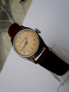 【送料無料】腕時計　シンデレラファッションヴィンテージデヌフancienne cinderella mecanique,mode dame us vintage de1960,bracel cuir neuf