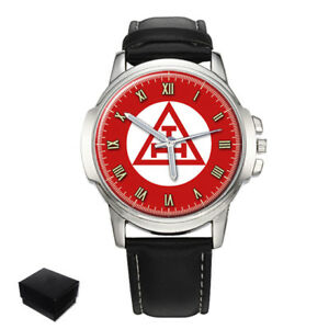 【送料無料】腕時計 トリプルタウクロスメソニックメンズtriple tau cross masonic gents mens wrist watch gift engraving