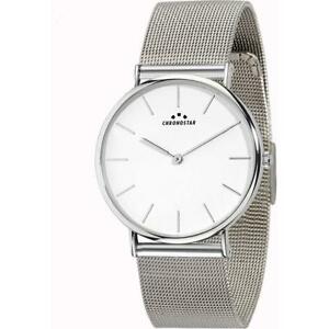 【送料無料】腕時計　クロノスタープレッピーメッシュorologio uomo chronostar preppy r3753252509 bracciale acciaio bianco mesh｜hokushin