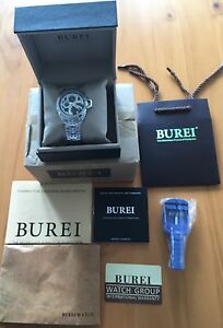 【送料無料】腕時計　スポーツメンズステンレススチールウォッチburei sport 50m mens bm7012p51eye stainless steel watch nwt 19,225円