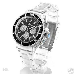 【送料無料】腕時計　チャーミングクロノグラフウォッチprospace charming nib gents chronograph watch