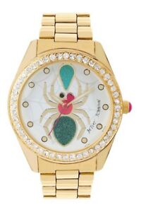【送料無料】腕時計　ジョンソンクモブレスレットウォッチ betsey johnson spider crystal bracelet watch bj0024963