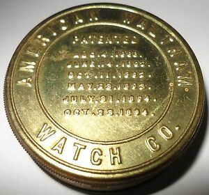 【送料無料】腕時計　ビンテージアメリカンウォルサムウォッチパットvintage american waltham watch co tin 1 34 pat aug 1895