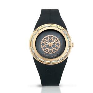 【送料無料】腕時計　ロベルトシリコーンスワロフスキーorologio donna roberto giannotti angeli ant20 silicone nero ros swarovski｜hokushin